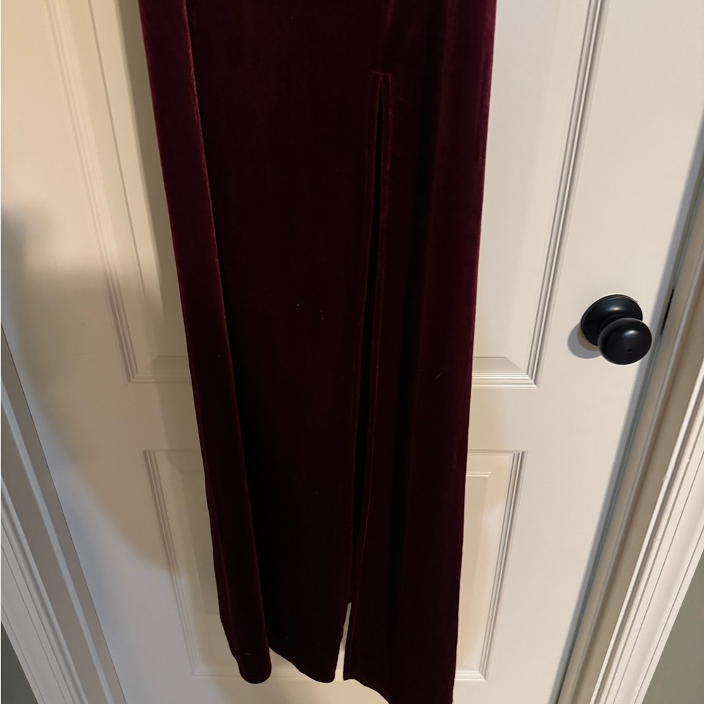 Birdy Grey Cabernet Velvet Maxi Dress – Size Medium - Picture 5 of 11